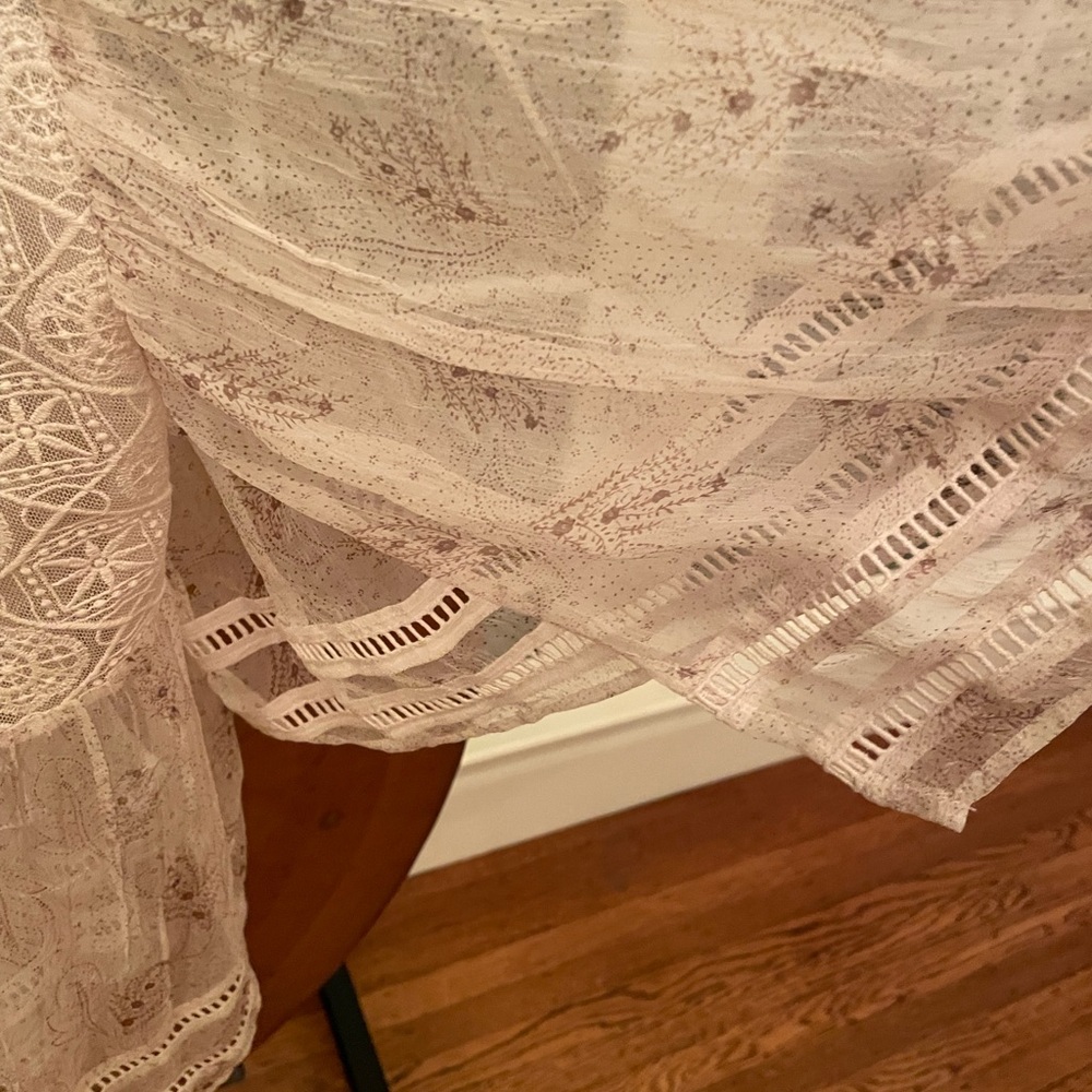 NWT Anthropologie Meadow Rue Aeris Silk Peasant Prairie Blouse Size XS - Picture 6 of 7